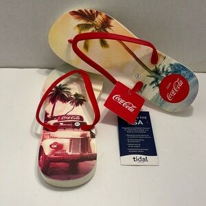 Tidal CocaCola flip flops